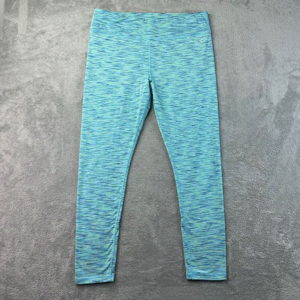 Xersion Leggings Women's Extra Large 18.5P Blue Pull On Soft Quick-Dri Stretch